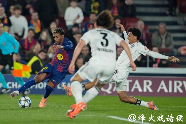 孔德双响亚马尔拉什福德献助攻 巴萨2-1法兰克福